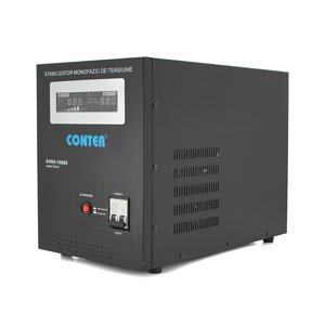 Стабілізатор напруги релейний Conter SVRH-15000VA/10500W однофазний, підлогового монтажу, LED дисплей, DC150-270V,