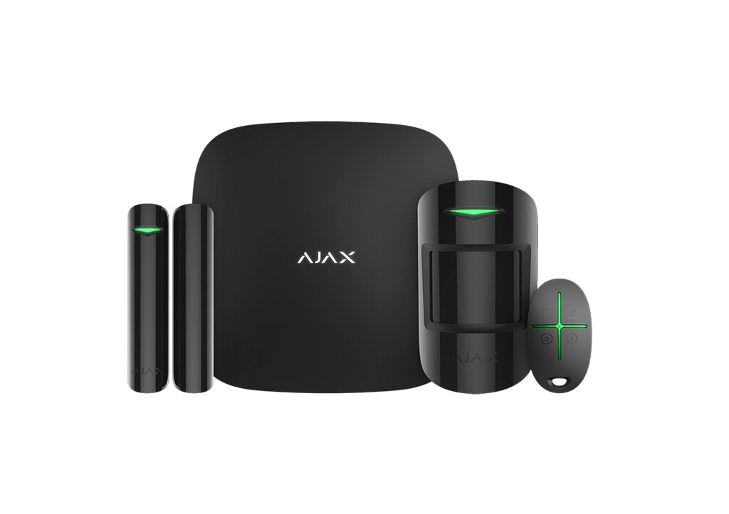 Стартовий комплект системи безпеки AJAX StarterKit Plus (black) від компанії Price Killer - фото 1