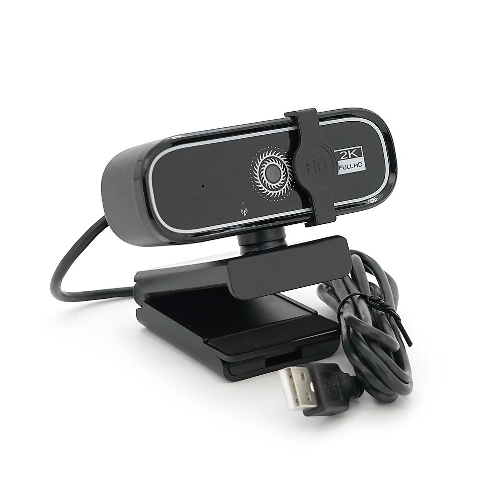 Вебкамера з гарнітурою Q1, 720p, автофокус, пласт. корпус, Black/Silver, Q100 від компанії Price Killer - фото 1