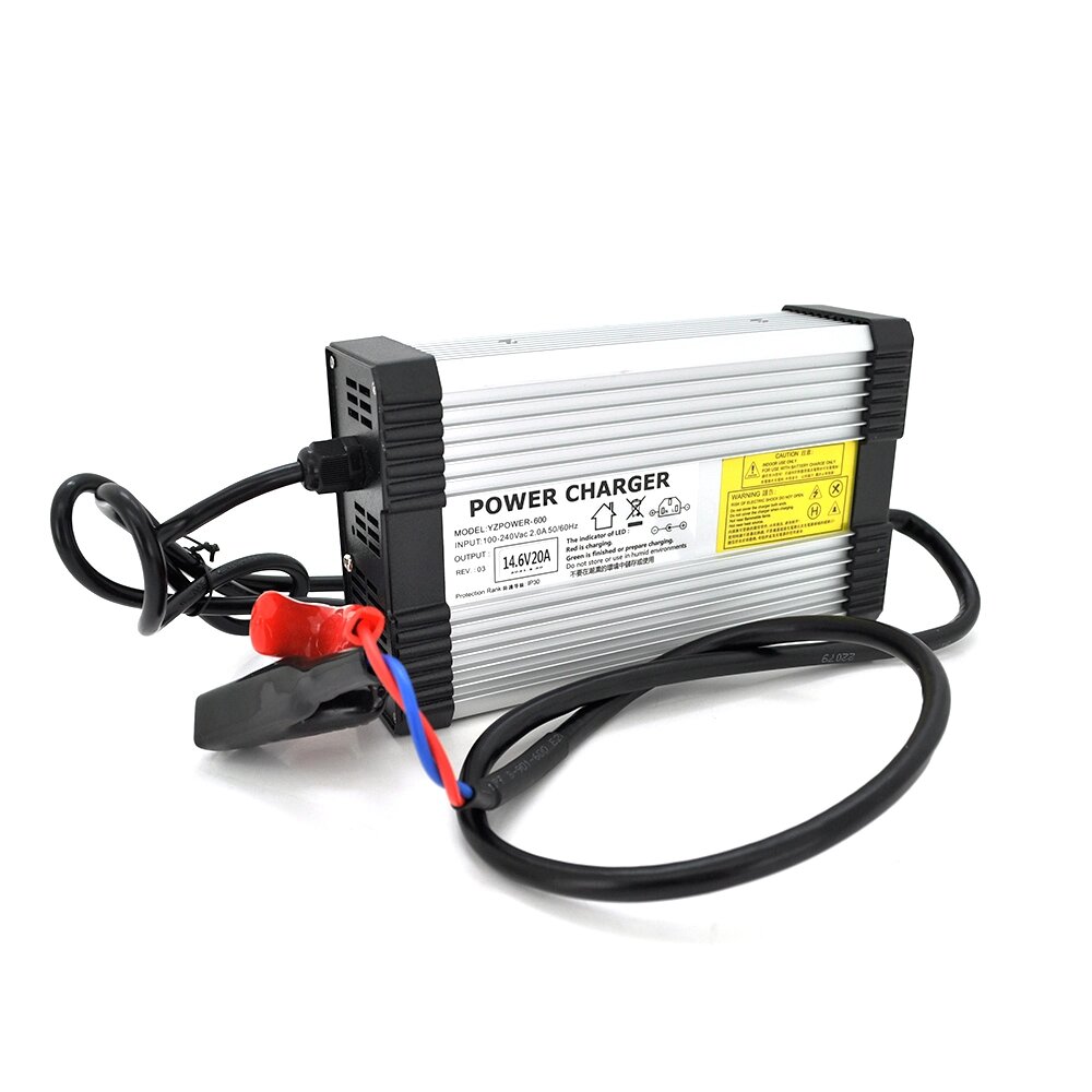 Зарядний пристрій Merlion для акумуляторів LiFePO4 12V (14,6V),4S,20A-240W + крокодили, BOX,Q25 від компанії Price Killer - фото 1