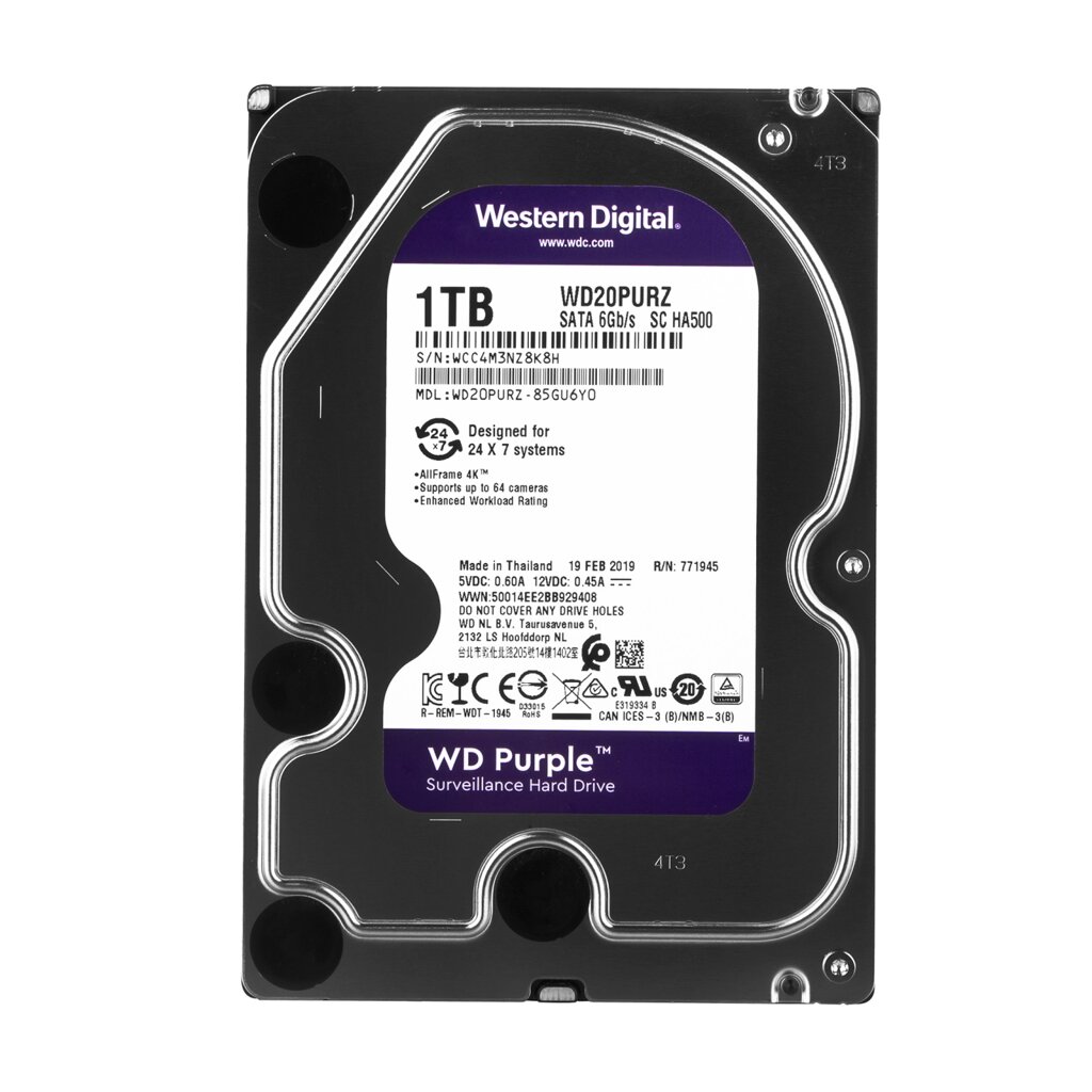 Жорсткий диск Western Digital 1TB Purple (WD10PURZ) від компанії Price Killer - фото 1