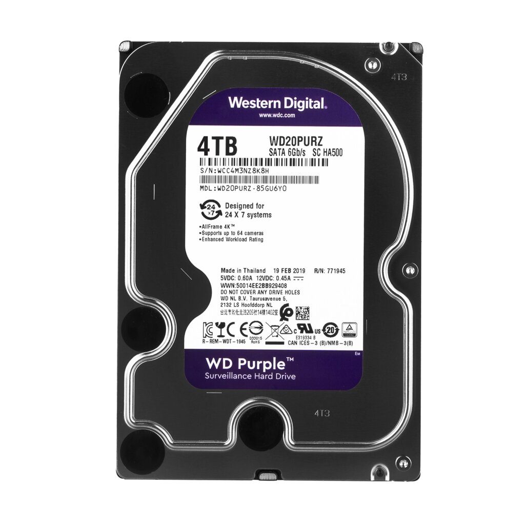 Жорсткий диск Western Digital 4TB Purple від компанії Price Killer - фото 1