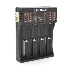 ЗУ універсальне Liitokala lii-402, 4 каналу, LCD дисплей, підтримує Li-ion, Ni-MH і Ni-Cd AA (R6), ААA (R03), AAAA,