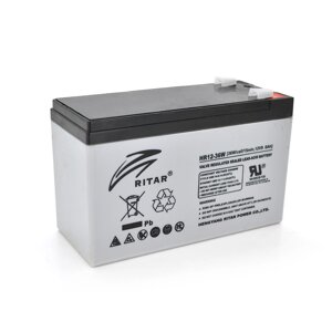 Акумуляторна батарея AGM RITAR HR1236W, Gray Case, 12 V 9.0 Ah ( 151 х 65 х 94 (100) 2.60kg Q10