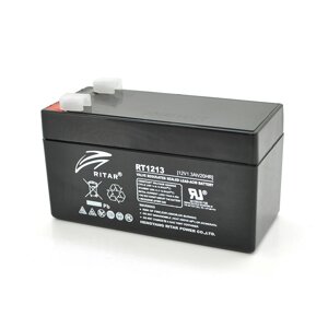 Акумуляторна батарея AGM RITAR RT1213, Black Case, 12 V 1.3 Ah ( 98 х 44 х 53 (59) Q20