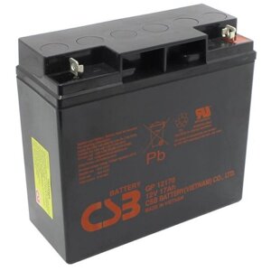 Акумуляторна батарея CSB GP12170B1, 12 V 17 Ah (181х77х167мм) Q4/96