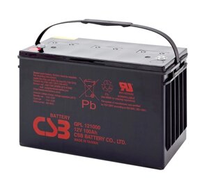Акумуляторна батарея CSB GPL121000, 12 V 100 ah (343х168х215 (220) Q1/20 (тайванина)
