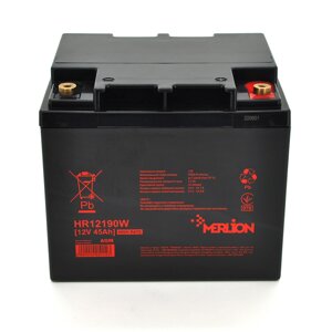 Акумуляторна батарея MERLION HR12190W, 12 V 45 Ah (166 х 165 х 173 (173)