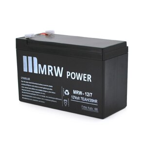 Акумуляторна батарея Mervesan MRW-12/7L 12 V 7 Ah ( 150 x 65 x 95 (100 BLACK (1.65kg) Q8/672