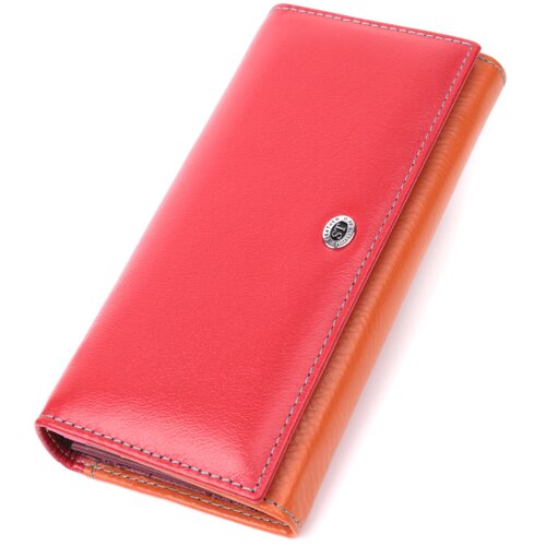 Великий гаманець для прекрасних жінок із натуральної шкіри ST Leather 22518 Різнобарвний