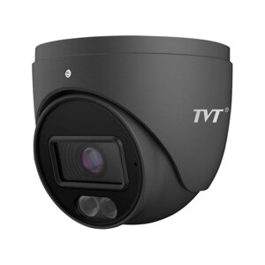 IP-відеокамера 4Mp TVT TD-9544S4-C (D/PE/AW2) Black f=2.8mm, ІЧ+LED-підсвічування, з мікрофоном (77-00331)