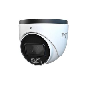 IP-відеокамера 4Mp TVT TD-9544S4-C (D/PE/AW2) White f=2.8mm, ІЧ+LED-підсвічування, з мікрофоном (77-00325)