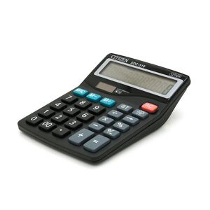 Калькулятор офісний CITIZEN SDC-519, 26 кнопок, розміри 150*125*45 мм, Black, BOX