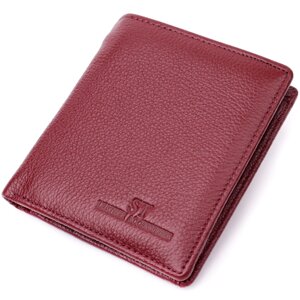 Маленький жіночий гаманець із натуральної шкіри ST Leather 957 Бордовий