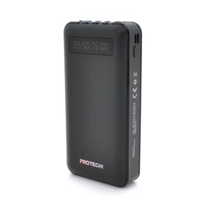 Powerbank ProTech-B05 20000mAh, USB+Type-C+micro, White/Black,450g), Blister