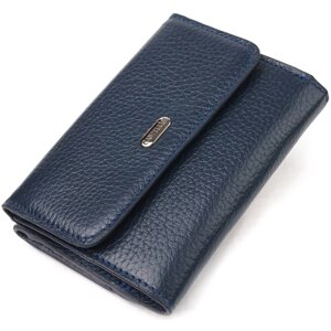 Практичний гаманець для жінок з натуральної шкіри флотар CANPELLINI 21593 Синій