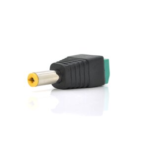 Роз'єм для приєднання живлення DC-M (D 5,5x2,1 мм) з клемами під кабель (Yellow Plug)