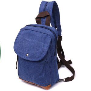 Сучасний рюкзак для чоловіків з щільного текстилю Vintage 22184 Синій