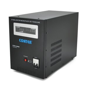 Стабілізатор напруги релейний Conter SVRH-20000VA/14000W однофазний, підлогового монтажу, LED-дисплей,