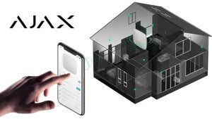 Установка бездротової GSM сигналізації Ajax з виведенням на Пульт