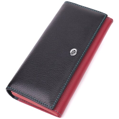 Місткий гаманець для прекрасних жінок із натуральної шкіри ST Leather 22517 Різнобарвний