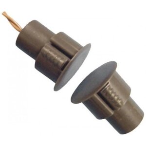 Врізний магнітоконтакт коричневий, струм 60mA, напруга 12B, тип контактів Н/З, робоча відстань 185% мм,