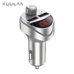 Автомобільний FM-трансмітер KUULAA LC01 модулятор USB автомобільний зарядний пристрій Silver