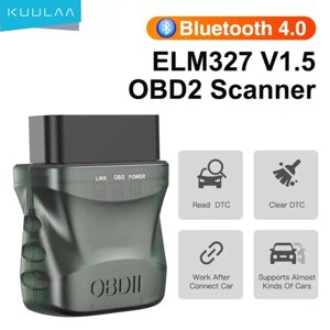 Автомобільний OBD2 діагностичний сканер KUULAA ELM327 V1.5 Bluetooth для Android, iOS, Windows