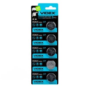 Батарейка літієва Videx CR2025 дискова Lithium Button Cell 3V