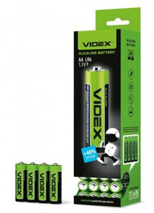 Батарейка лужна Videx LR6 AA 1.5V Alkaline