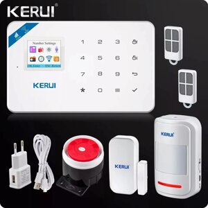 Бездротова GSM, WiFi сигналізація Kerui W18 російське меню. Комплект 1