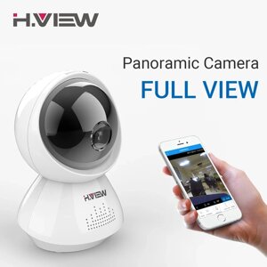 Бездротова IP-камера панорамна H. VIEW VR180 2 МП Wi-Fi, нічне знімання, датчик руху