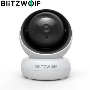 Бездротова поворотна Wi-Fi IP-камера BlitzWolf BW-SHC2 нічна знімка, відеоняня, 1080 пікселів, 2 МП