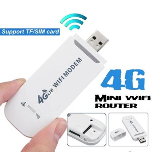 Бездротовий 3G/4G LTE модем USB з WiFi роутером для ноутбуків, ПК, смартфонів. підтримка Windows 10