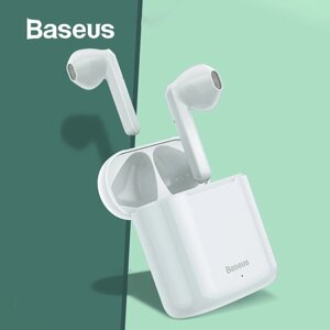 Бездротові навушники гарнітура з мікрофоном Baseus Encok W09 TWS White