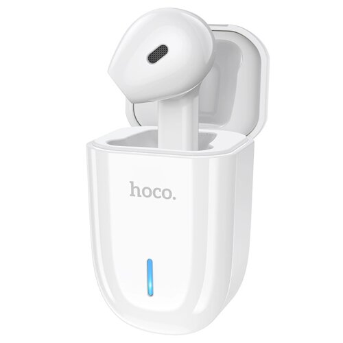 Bluetooth-гарнітура HOCO E55 із зарядним кейсом, BT5.0, Smart touch, White