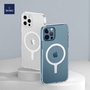 Чохол WiWU Magnetic Crystal Case with MagSafe для iPhone 12/12 Pro протиударний прозорий