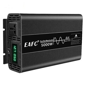 Інвертор EAFC 2500W/5000W з чистою синусоїдою перетворювач з 12В на 220В