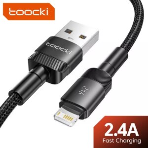 Кабель Toocki TQ-X12 USB-Lightning для iPhone Quick Charge 2.4A Фіолетовий, 2