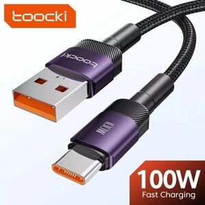 Кабель Toocki TQ-X12 USB-Type-C 100w Fast Charge Синій, 2