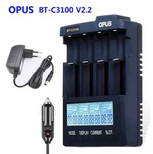 OPUS BT-C3100 v2.2 зарядний пристрій на 4 канали для AA, AAA, NiMH, NiCd і Li-Ion акумуляторів