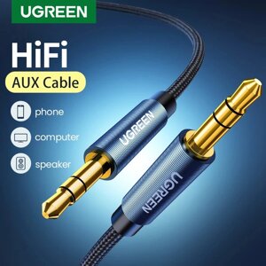 Оригінальний аудіокабель Ugreen AV112 AUX Jack 3.5 — Jack 3.5 1 метр Blue