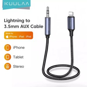 Оригінальний кабель Kuulaa KL-X55 Lightning - AUX 3.5мм для iPhone 1м