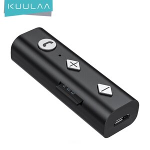 Приймач KUULAA Bluetooth 5.0, 3.5 мм, AUX-роз'єм, бездротовий адаптер, передавач для авто, ПК, навушників