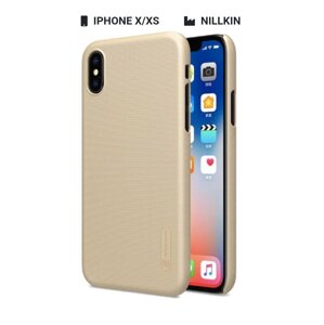 Захисний чохол Nillkin для Apple iPhone X/ iPhone XS Frosted Shield Series + захисна плівка Gold