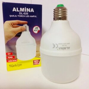 Акумуляторна аварійна LED-лампа ALMINA DL-020 20w