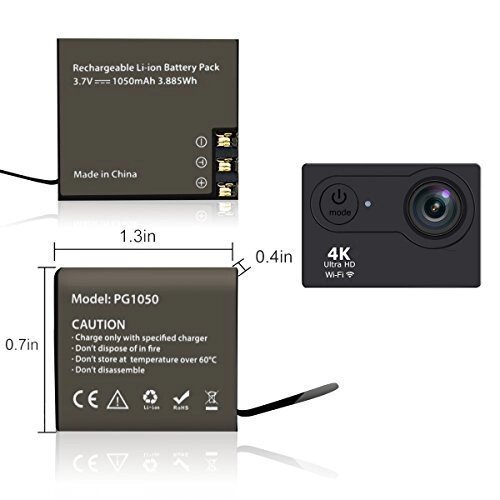 Акумулятор для екшенів камери PG1050 900mAh -1050mAh літій-полімерний від компанії Магазин "Astoria-gold" - фото 1