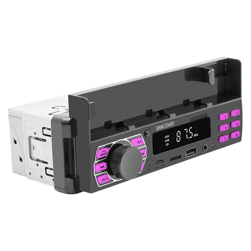 Автомагнітола Bluetooth 1 Din carplay MP3 плеєр A2DP Тип C USB TF Aux з кронштейном від компанії Магазин "Astoria-gold" - фото 1