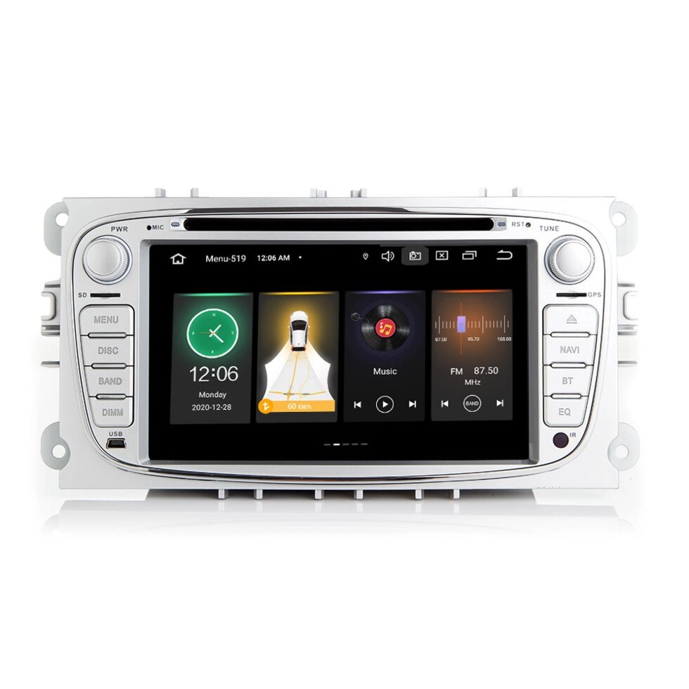 Автомобільний DVD-плеєр для ford Focus 2008-2010 2 + 16 ГБ wi-fi GPS навігатор Android 11 від компанії Магазин "Astoria-gold" - фото 1