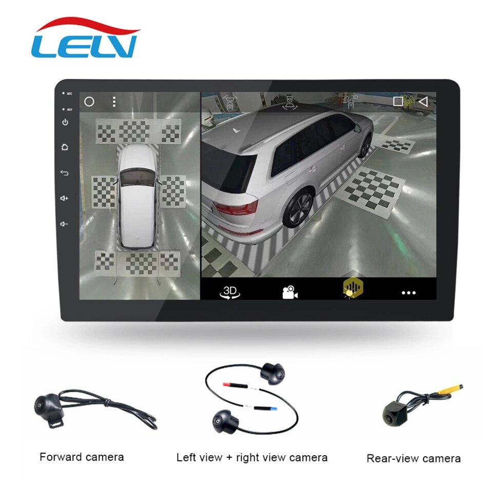 Автомобільний DVD-плеєр з панорамним камерою 360 4G Carplay GPS-навігатор 9 дюймів Android 9.0 від компанії Магазин "Astoria-gold" - фото 1